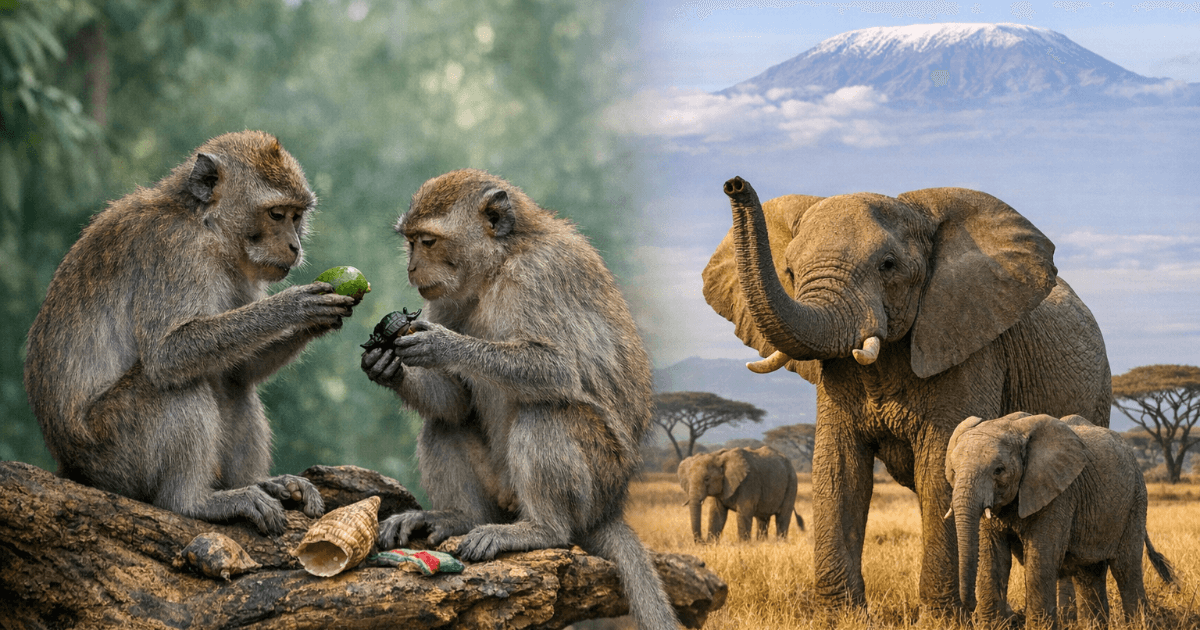 サルは盗品で交渉し、ゾウは人間の言葉を聞き分ける — 動物たちの驚くべき適応