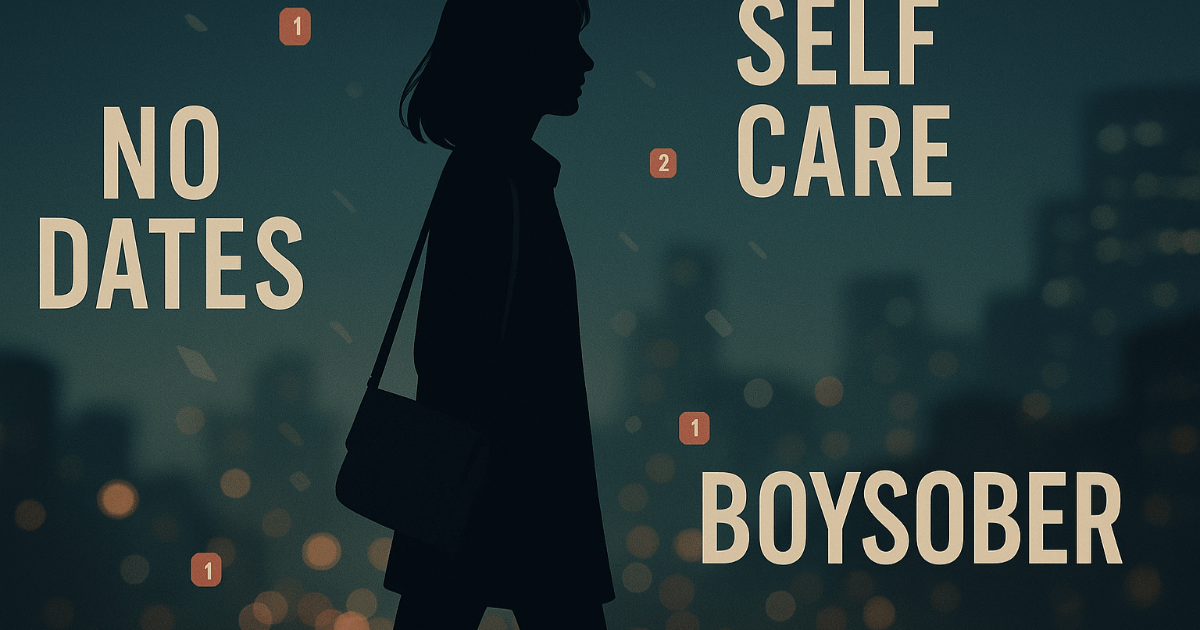 约会禁欲作为自我照顾：女性选择的“男性排毒”是什么？Z世代中流行的#boysober