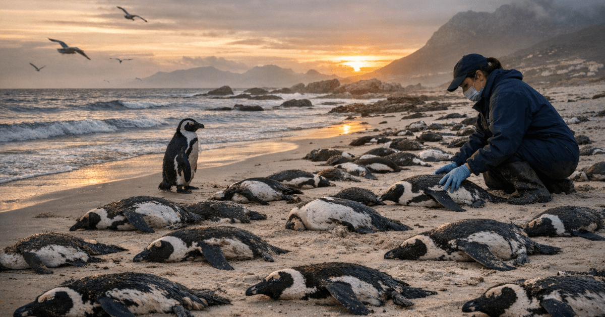 남아프리카 해안에서 발생한 아프리카 펭귄의 비극: 귀여움 뒤에 숨겨진 멸종 위기 ─ 정어리 부족과 펭귄 위기