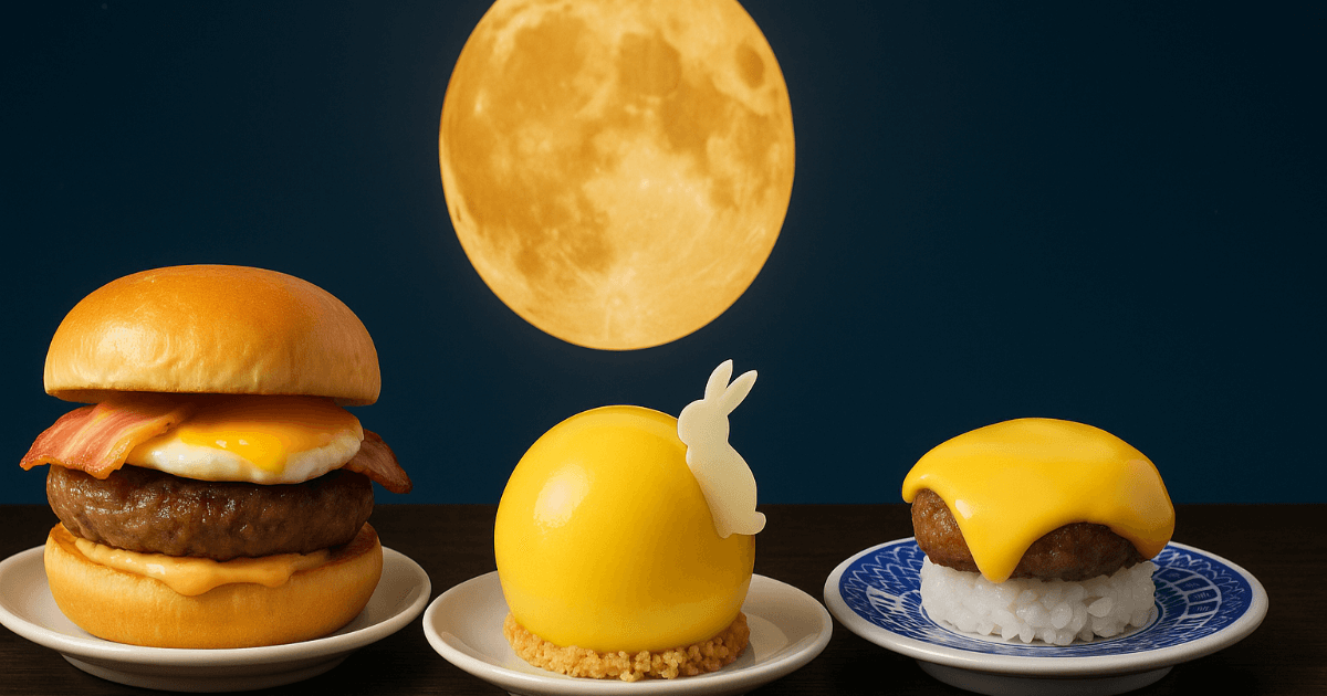 "거짓말... 설마..." 쿠라스시의 '충격적인 츠키미'가 폭발 - 스시집인데도 불구하고 버거 & 케이크 & 햄버그 스시!? 해외 친구에게 이야기하고 싶어지는 기간 한정 메뉴를 철저 가이드