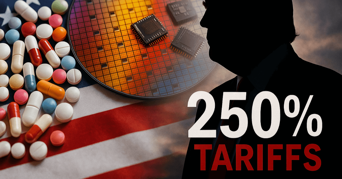 「薬もチップも250%関税」—トランプの“爆弾”で世界市場が揺れた夜 : 来週の発表に注目集まる