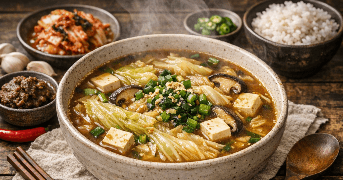 Balancing the "Stomach and Heart" at Year-End and New Year: The Reason Why Korean Vegan "Baechu Doenjang Soup" Resonates