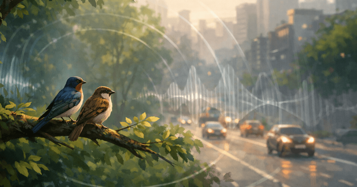 鳥たちの子育てを壊す「見えない公害」 — 鳥のさえずりが消える危機？騒音公害が鳥類に与える深刻な影響と解決策とは