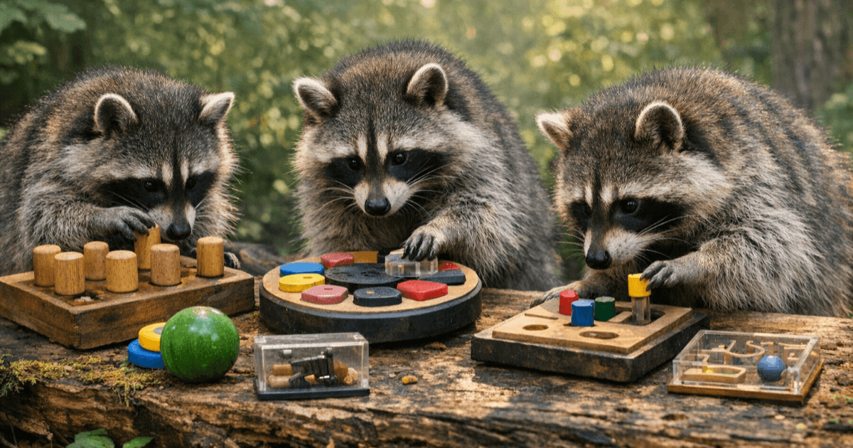 アライグマは遊びながら学ぶ？ パズル研究が明かした“好奇心”の正体