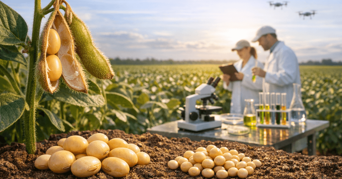 大豆の収穫革命：気候変動時代の作物設計 - ダイズは「小さく賢く」なる