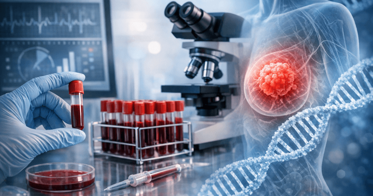 การตรวจหาสัญญาณของมะเร็งเต้านมด้วยการเจาะเลือดเท่านั้น ─ การตรวจที่มี "ความแม่นยำ 95%" จากบราซิลที่สะท้อนอนาคต