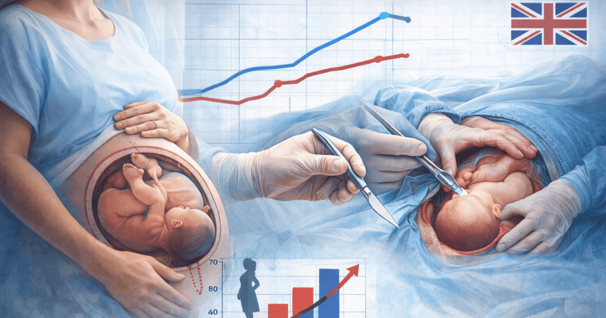 यूके में सी-सेक्शन सबसे आम बन गया - 45% का टर्निंग पॉइंट दिखाता है, प्रसव और NHS की वर्तमान स्थिति