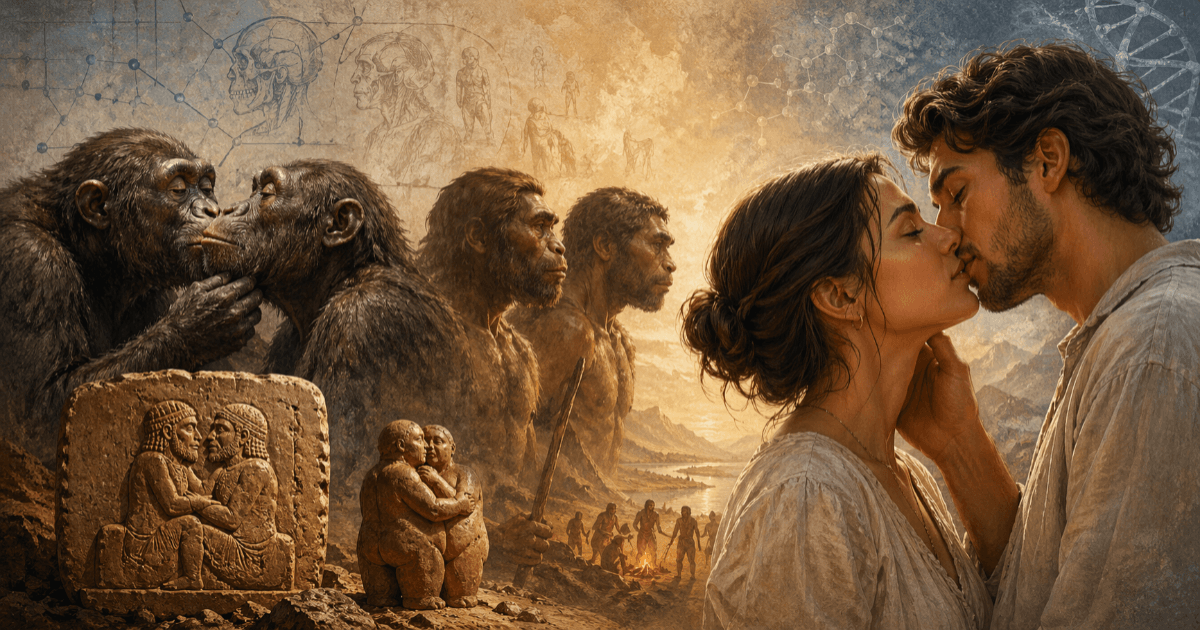 探索接吻的起源：人类为何接吻 从类人猿的梳理行为中解读进化的痕迹