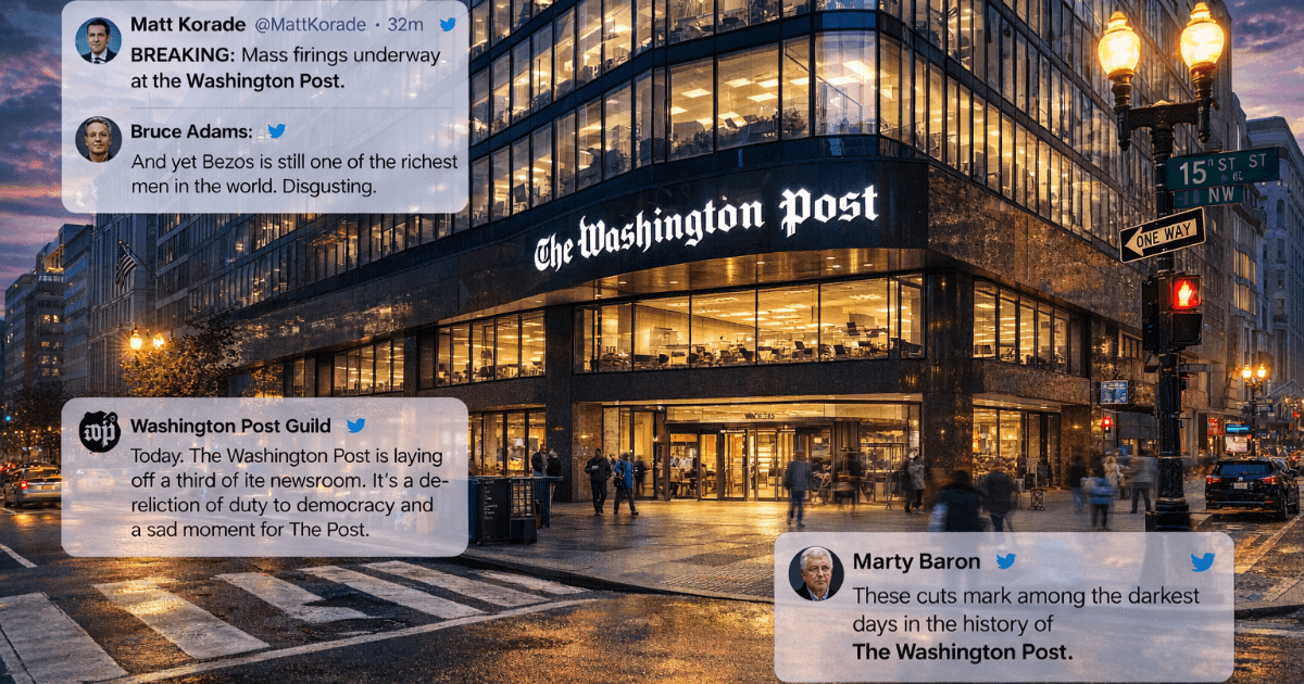 “安定”の名の下にニュースが消える：ワシントン・ポスト大量レイオフの衝撃