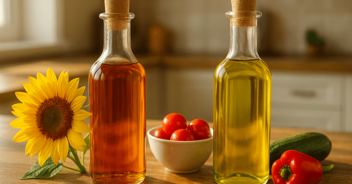 Olive Oil vs Sunflower Oil: Vitamin E or Polyphenols? Putting an End to the Confusing "Healthy Oil" Debate
