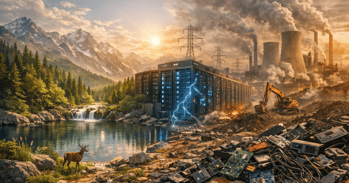 AIの二面性：AIが地球を救う可能性、その前に ― 見えない電力・水・排出の話