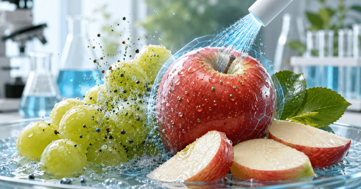 Neue Technologie zur gleichzeitigen Veränderung von "Waschen" und "Haltbarkeit" von Obst: Biologisch abbaubares Waschmittel auf Stärkebasis