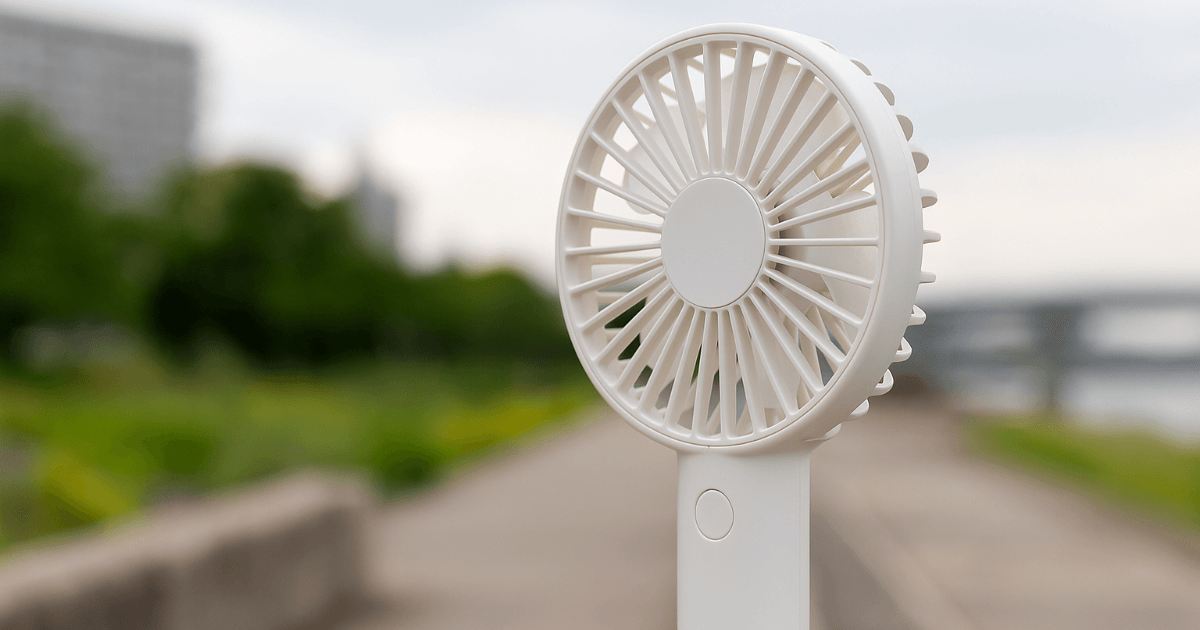 휴대용 선풍기를 올바르게 사용하세요! 열사병 위험과 폭발·발화 사고에 주의