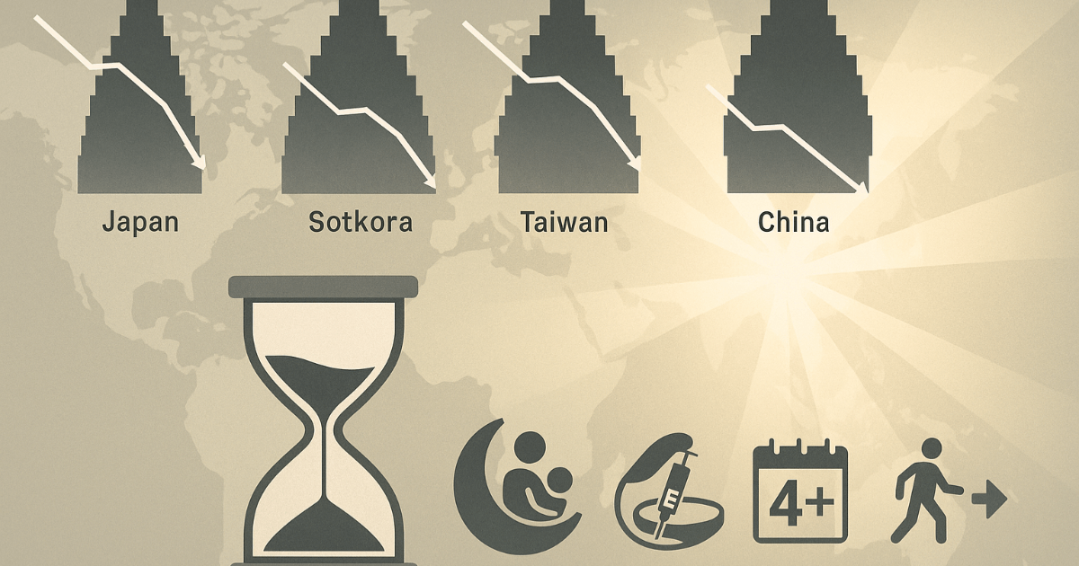 Penser l'avenir de l'Asie - Les années 2030 comme limite : des "politiques robustes" pour augmenter les naissances vs. l'illusion de compenser par la technologie