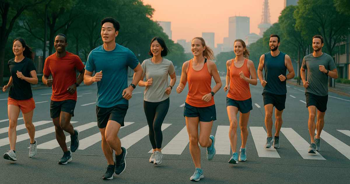 La tendance mondiale des "group runs" : la culture des crews de course à pied s'épanouit également au Japon.
