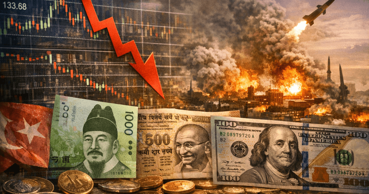 中東リスクが“原油→ドル高→アジア通貨安”を加速：ウォンとルピーが示す市場の本音