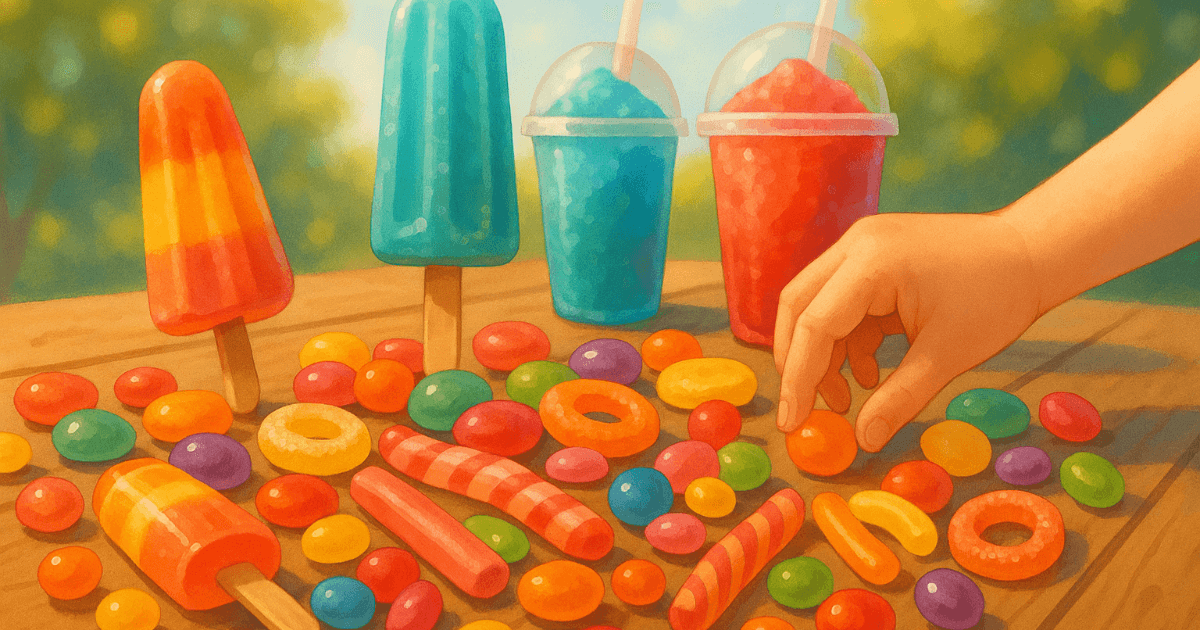 夏に子どもがハマる“カラフルお菓子”に医師が警鐘――砂糖・添加物・誤嚥・熱中症リスクをどう防ぐ？親が押さえるべき実践ポイント