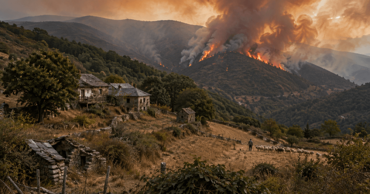 ¿Por qué arden más las montañas deshabitadas? - "La España vaciada" y los incendios forestales masivos