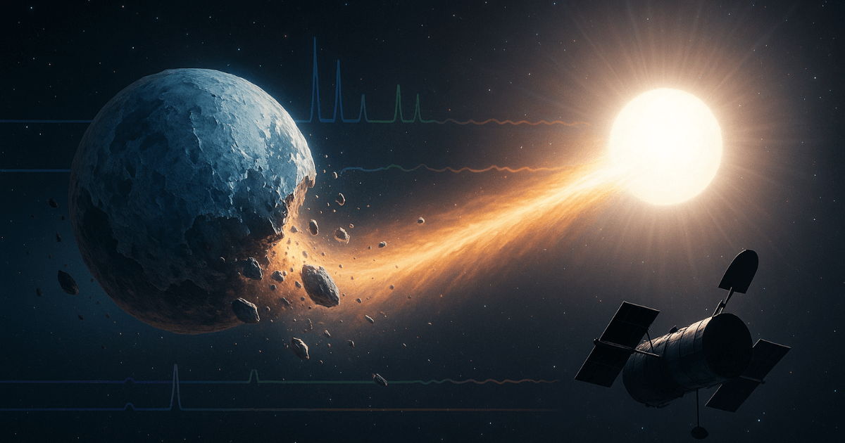 宇宙の謎を解く鍵？白色矮星の大気で発見された氷の微惑星