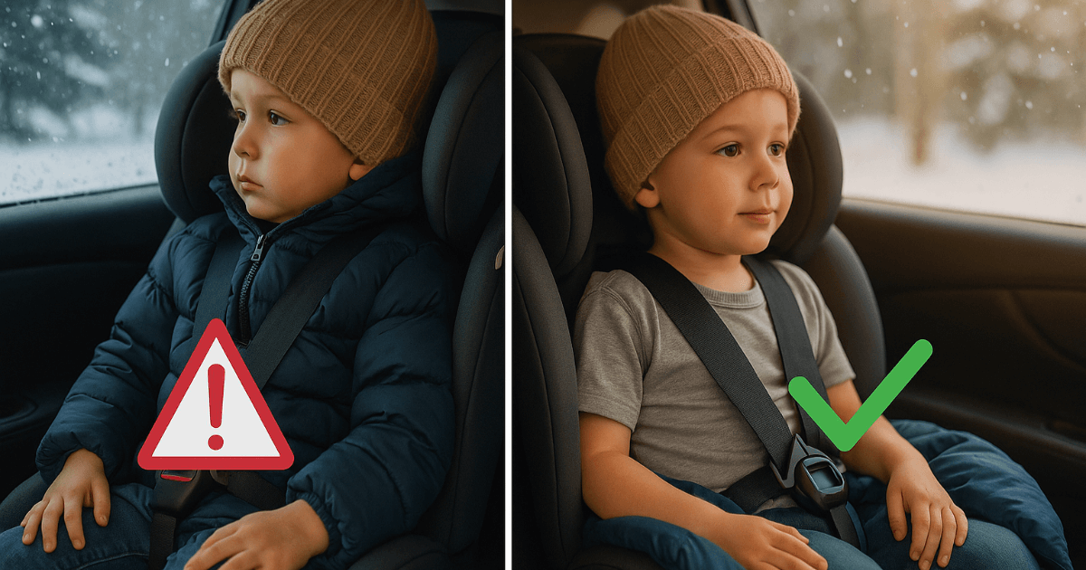 Medidas de seguridad inesperadas dentro del coche en invierno: Lo que un abrigo grueso no puede proteger - El peligro del "juego del cinturón" incluso a baja velocidad