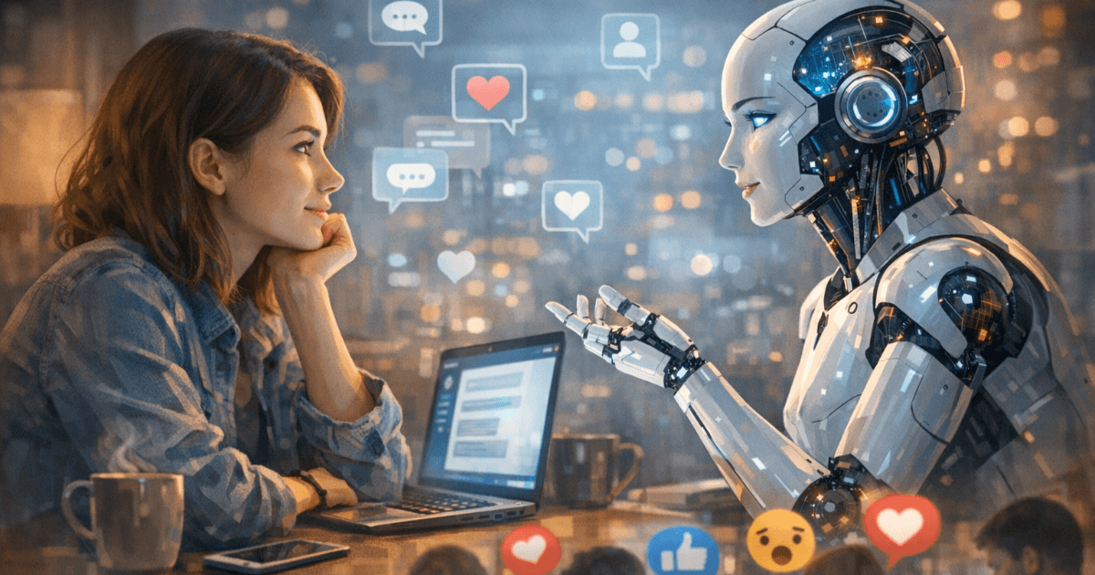 "สิ่งที่รออยู่ข้างหน้าหลังจากฝากหัวใจไว้กับ 'เครื่องจักรที่เข้าใจเรา': วันที่ AI ที่ใจดีกว่ามนุษย์ทำให้ความโดดเดี่ยวในสังคมลึกซึ้งยิ่งขึ้น"