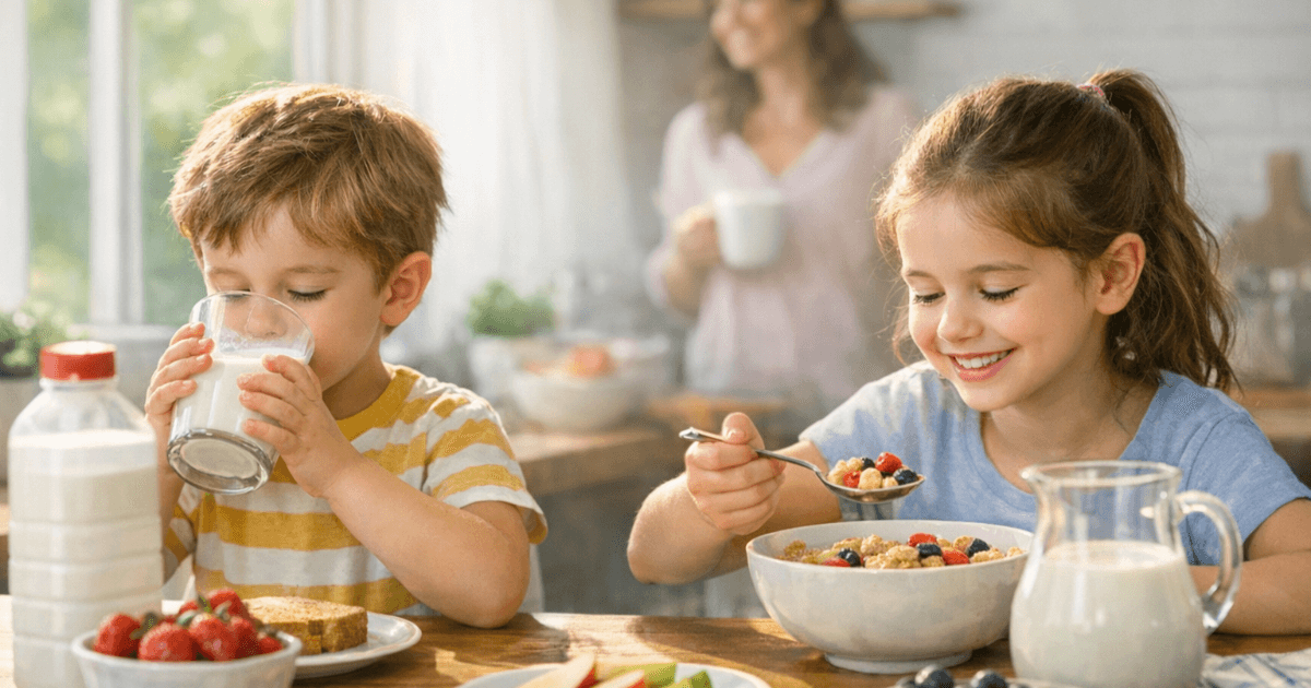 बच्चों के लिए दूध, क्या चुनना चाहिए? "पूर्ण वसा बनाम कम वसा" को पोषण और विज्ञान के माध्यम से समझना