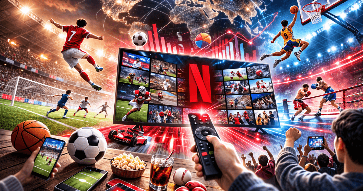 Netflix passe d'une "entreprise de contenu" à une "entreprise de diffusion en direct" : le sport en direct transforme le secteur publicitaire