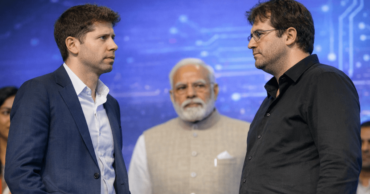 不握手的“AI王者”们 ─ 印度舞台上发生的数秒空白，引发了全球的关注