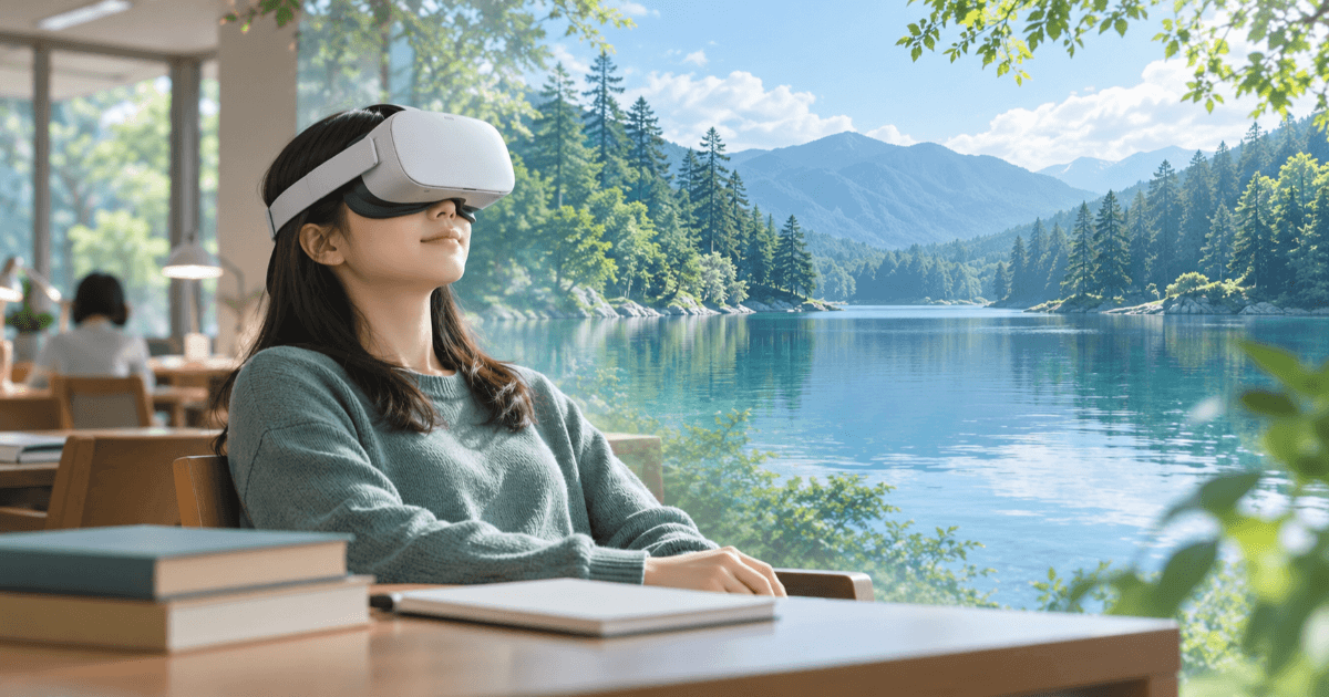 【VR休憩】心のケアを、もう一つの宿題にしない。学生とつくったVRプログラムの効果