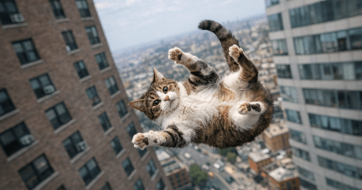 बिल्ली क्यों गिरने पर "पैरों के बल" उतर सकती है - 300 साल पुराने रहस्य का नया उत्तर