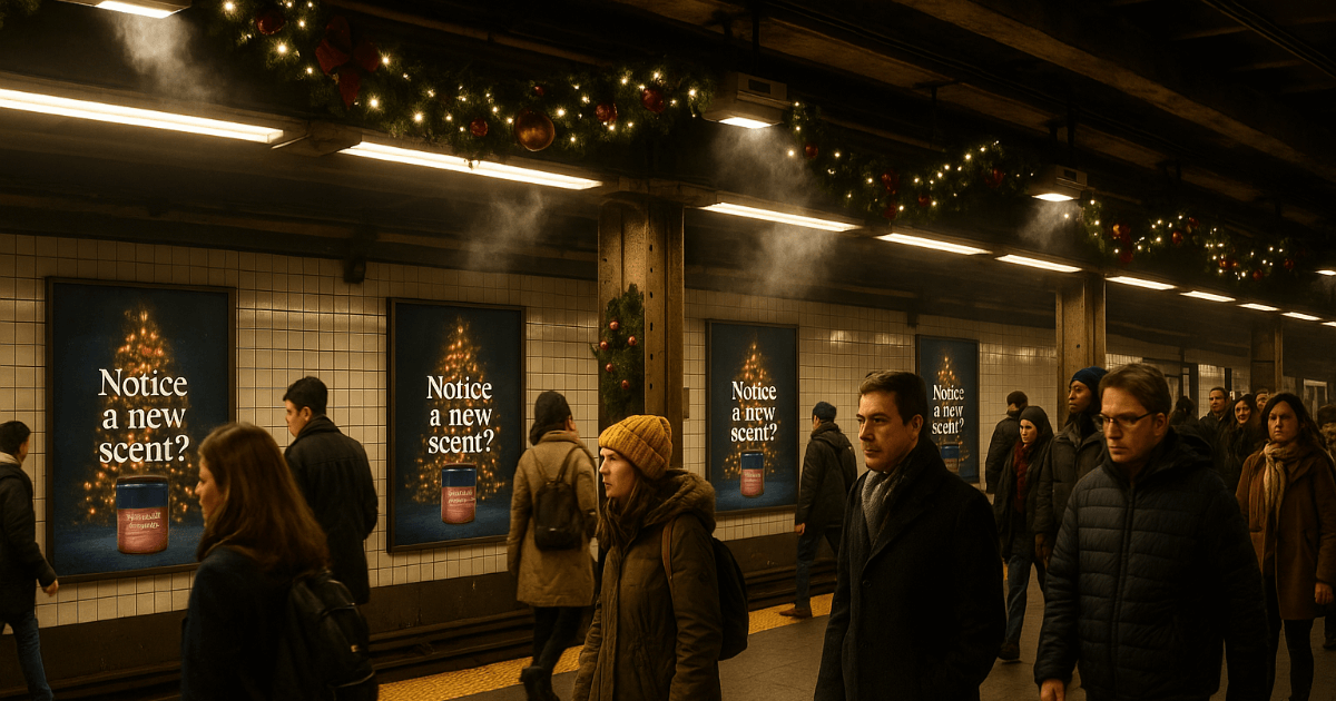 A Pleasant Scent or Forced Inhalation? NY Aroma Ads Highlight the Issue of "Air in Public Spaces"