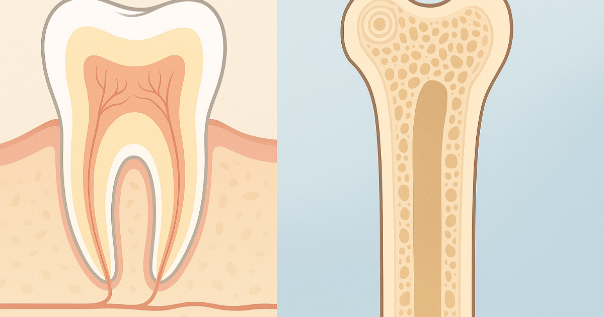 Pourquoi les dents sont-elles différentes des os ? Émail vs. Collagène : le manuel des différences fondamentales entre dents et os