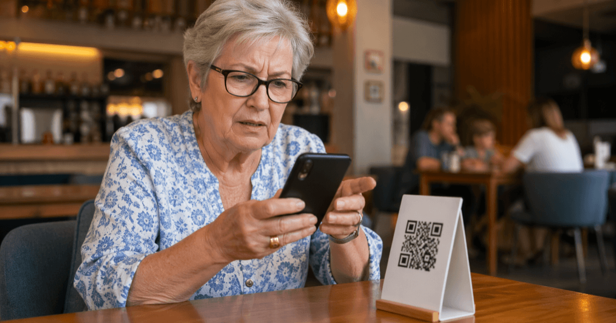 Tiendas que pierden clientes habituales con códigos QR y tiendas que los retienen: La verdadera razón por la que los clientes mayores se alejan
