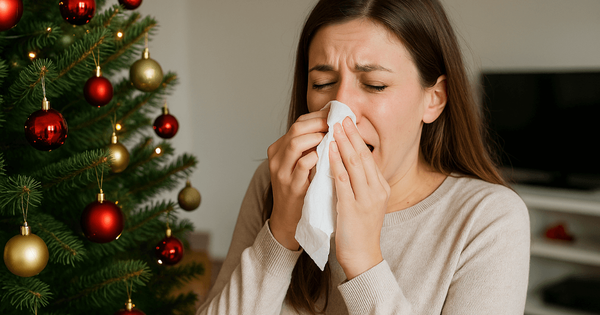 उस नाक बहने का कारण सर्दी नहीं हो सकता है। "क्रिसमस ट्री सिंड्रोम" का असली कारण