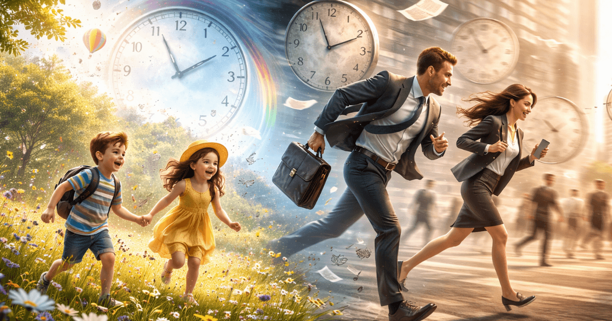 Pourquoi le temps s'accélère-t-il en grandissant ? Pourquoi une année semble longue pour un enfant alors qu'une semaine disparaît pour un adulte ?