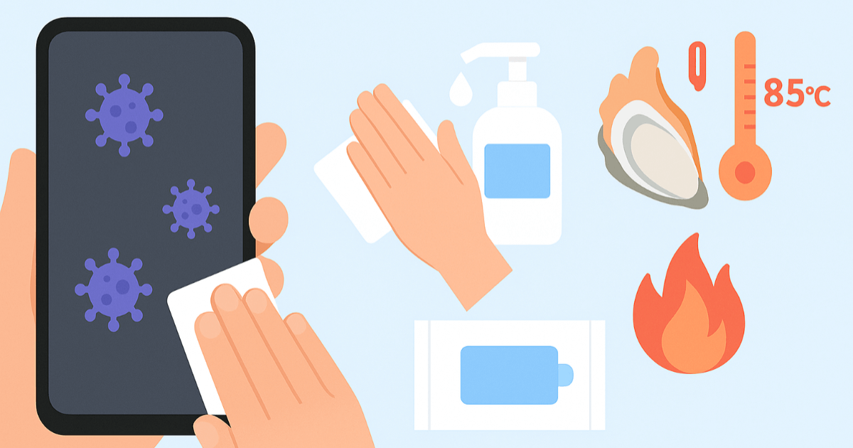 ノロウイルスシーズンが到来　感染の盲点は「スマホの画面」　消毒、手洗い、加熱でウイルス撃退