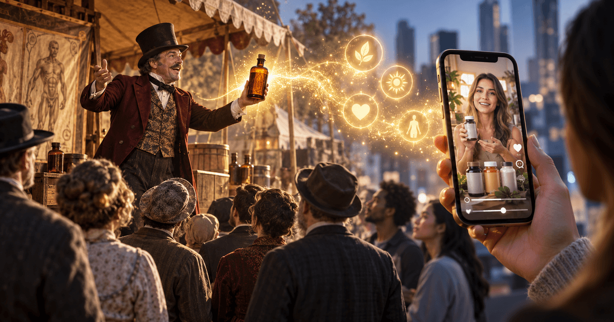 "The Unchanging Structure of Scams Over 250 Years: From Snake Oil to Social Media Supplements - The 'Miraculous Shortcut' That Continues to Captivate America"