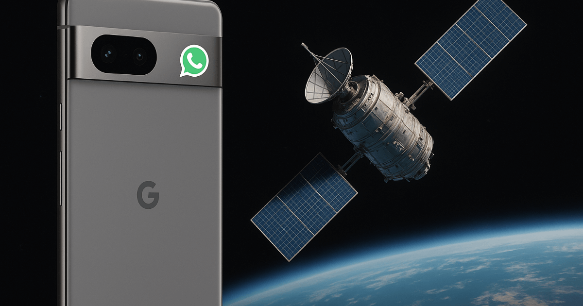 Google et WhatsApp, fonctionnalité de "communication par satellite" sur le Pixel 10 - appels vocaux et vidéo WhatsApp possibles même hors couverture réseau.