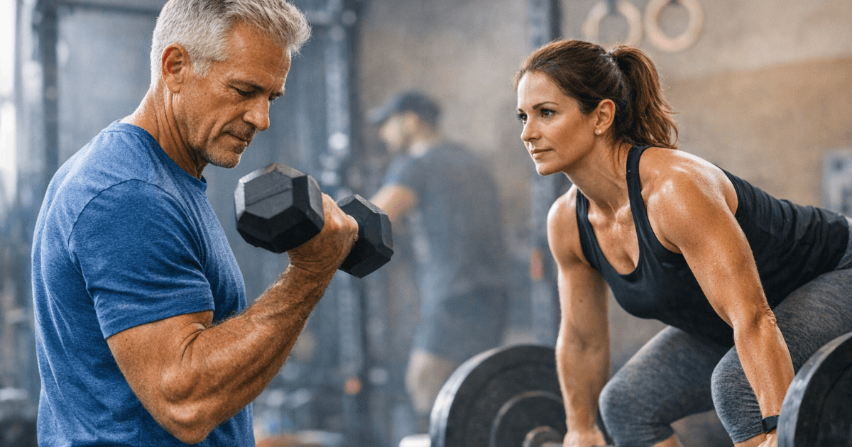 ¡Más importante con la edad! Aunque el peso sea el mismo, te conviertes en otra persona. La razón por la cual "fuerza muscular > masa muscular" influye en la salud