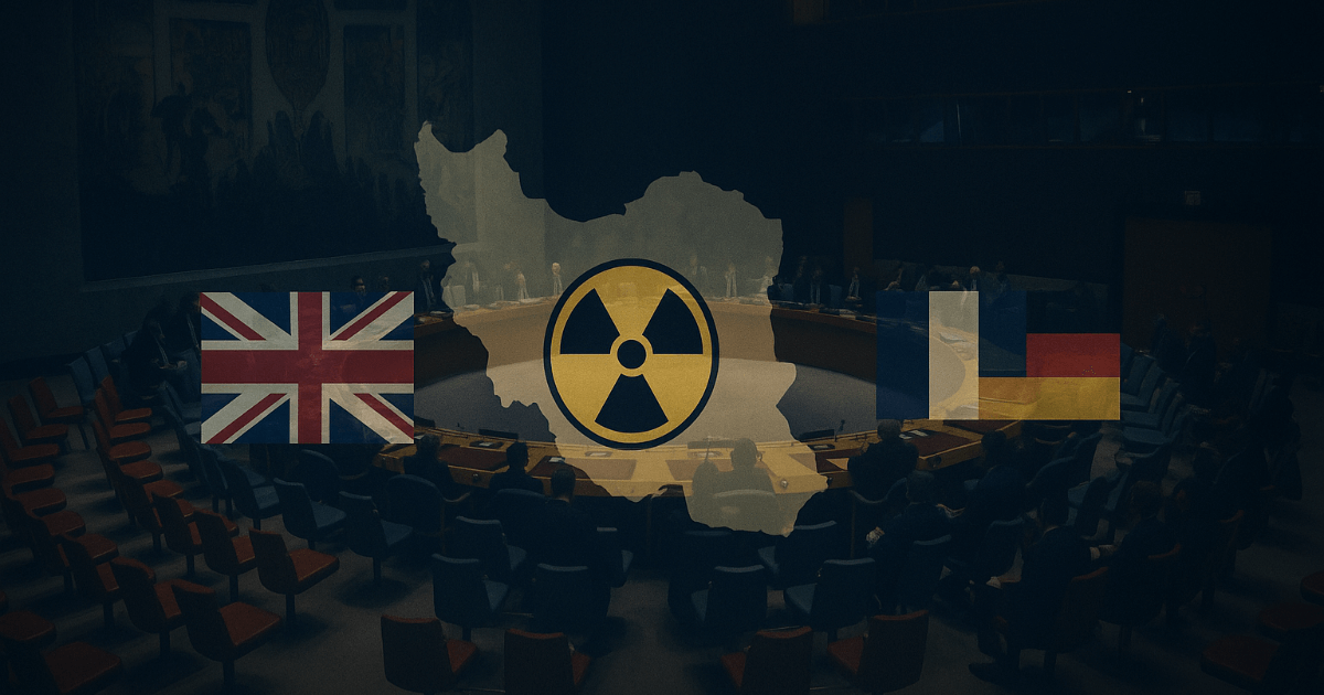 Sanktionen könnten Ende September „automatisch wieder in Kraft treten“: E3 drückt den letzten Knopf – Frankreich, Deutschland und Großbritannien überprüfen die Sanktionen gegen den Iran erneut.