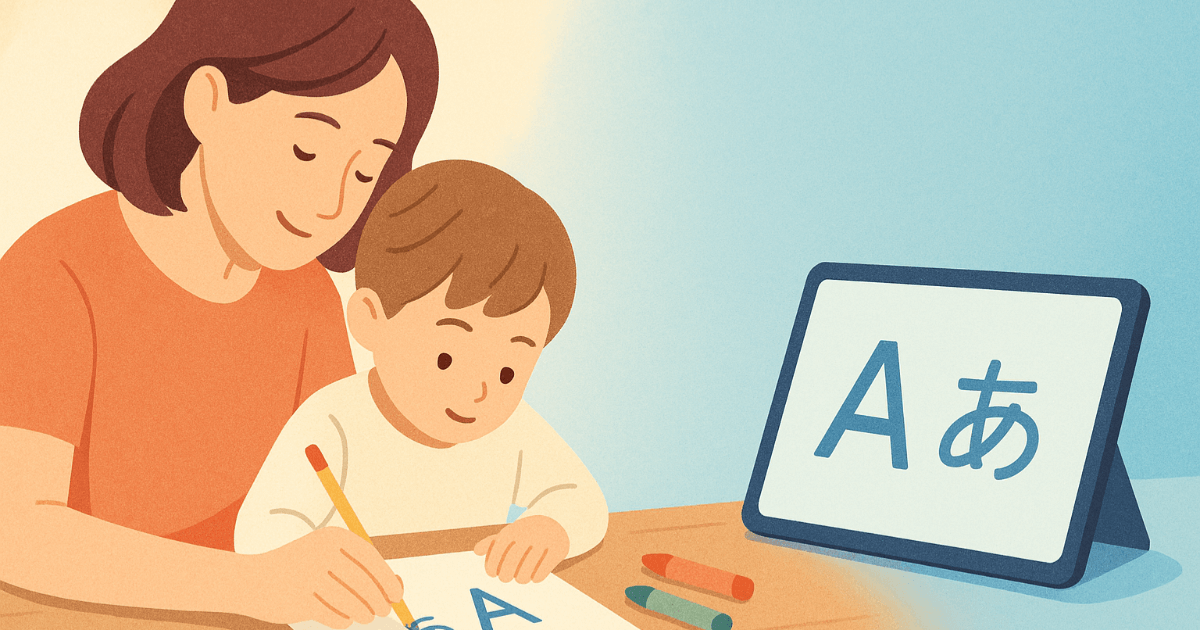 3〜6歳に効くのは“書く・指す・話す” — 読み書き学習はデジタルより紙が効果的？ 就学前リテラシーは“手と対話”が決め手