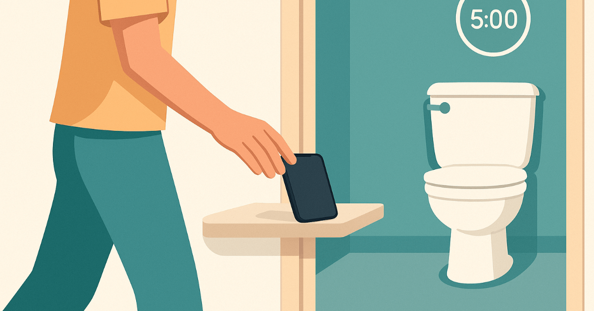 화장실에서 스마트폰 사용을 그만둬야 하는 이유 ─ 앉아있는 상태에서 스마트폰 사용 = 치질이 46% 증가? 최신 연구와 현명한 대책