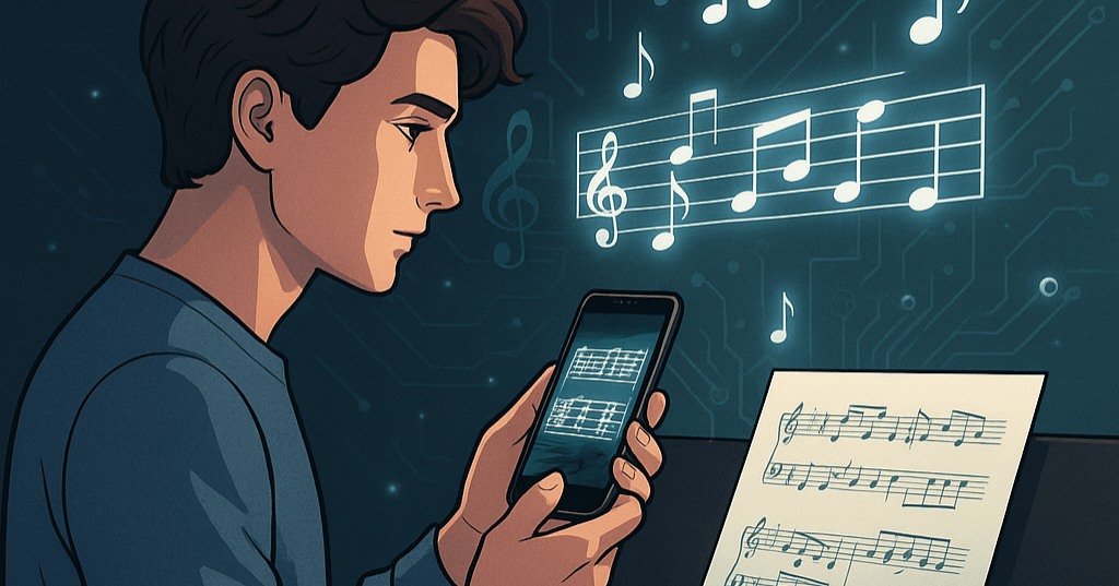 AI가 악보를 자동 생성! 스마트폰이 악보가 되는 날: SongScription으로 변화하는 음악 학습