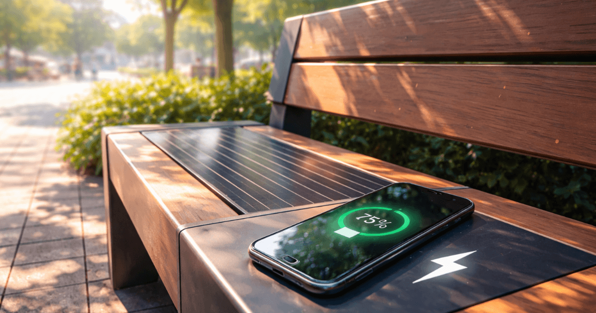 벤치에 스마트폰을 놓았더니 '자동으로 충전'이 시작되었다――도시의 새로운 인프라 '충전 벤치'가 전 세계로 확산되는 이유