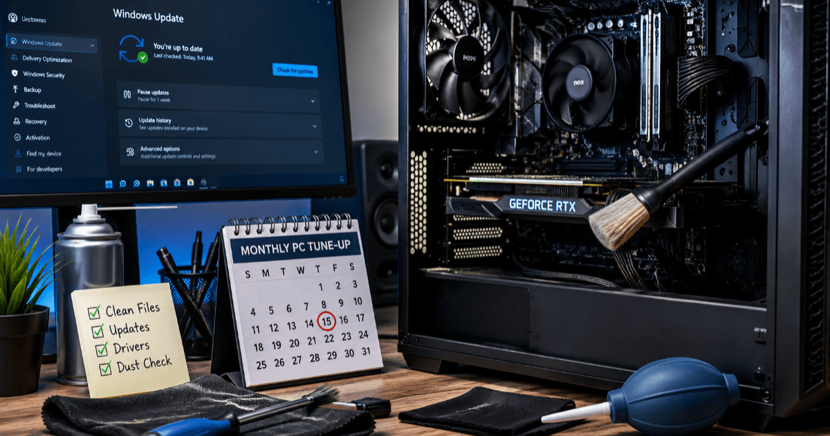 Der Grund, warum Ihr PC langsam ist, könnte tatsächlich das „Ignorieren“ sein. Holen Sie sich mit einer 3-minütigen Wartung einmal im Monat den Komfort zurück.