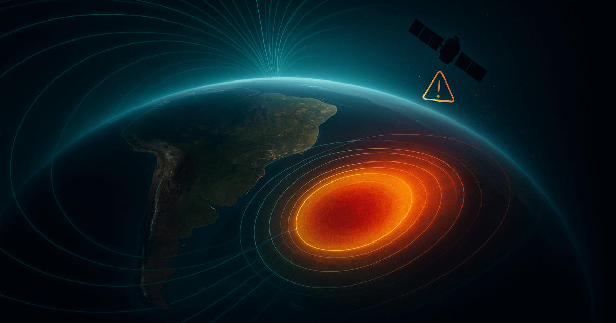 宇宙业务的新风险：宇航员和人造卫星面临的新威胁 - 地球磁场的“凹陷”正在扩大中