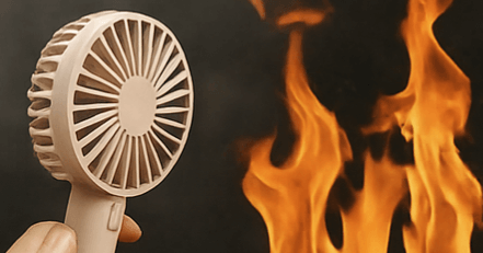 Risques d'incendie ou d'explosion...? Les ventilateurs portatifs sont dangereux ! Quatre signes avant-coureurs d'une "explosion" à surveiller en été