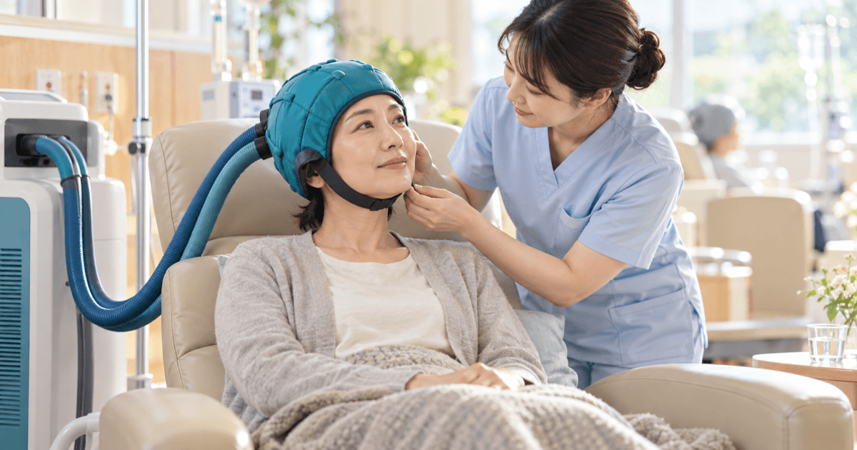 두피 냉각으로 약 65%가 좋은 결과 - 암 치료 중 머리카락을 보호하는 냉각 캡