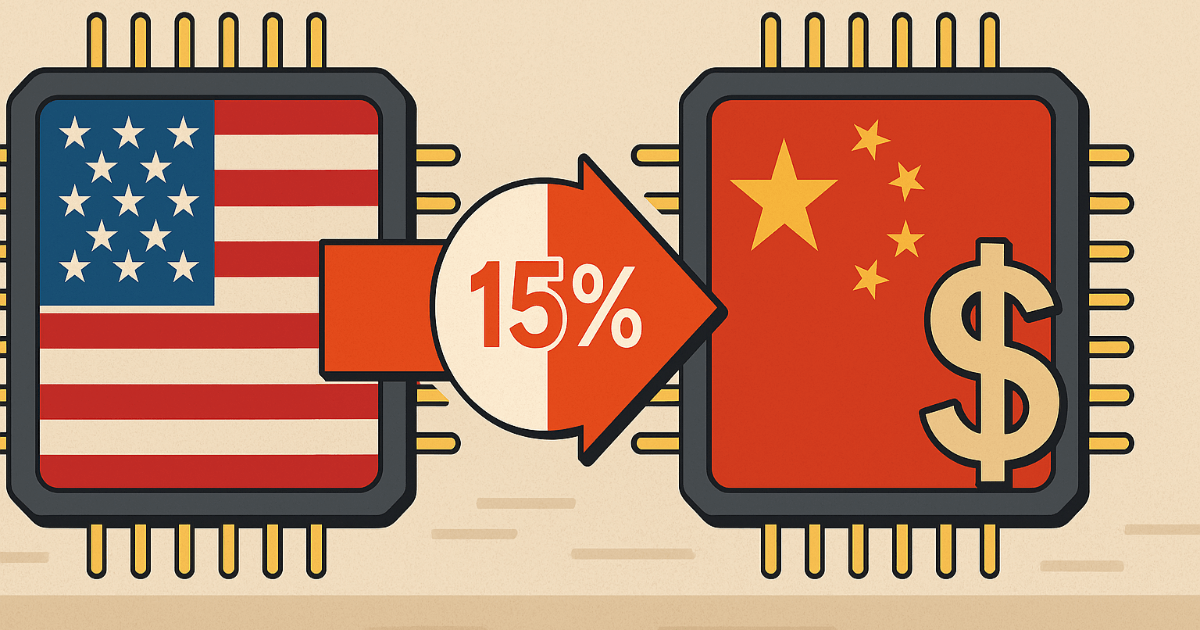 The "15%" Burden on NVIDIA and AMD - Export Controls Shift to Revenue Share