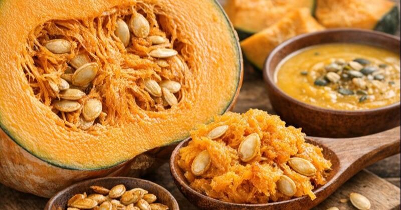 Verschwendung ist schade! Die "Fasern" des Kürbisses sind reicher an Ballaststoffen als das Fruchtfleisch – Die "ganzheitliche Ernährung" der Wintersonnenwende in die Welt hinaus tragen